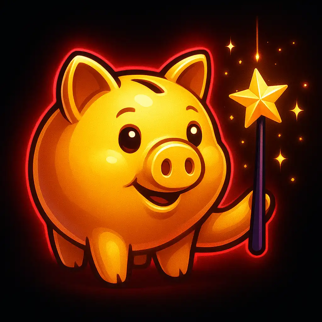 Piggy Prizes Wand of Riches slot game thumbnail at Pawbets